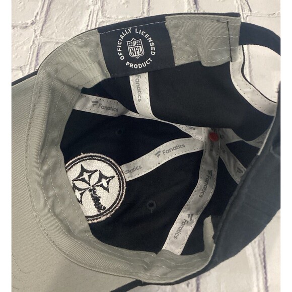 NFL Cap Hat Unisex Adjustable Black Officially Licensed Pittsburgh Steelers - Picture 6 of 6